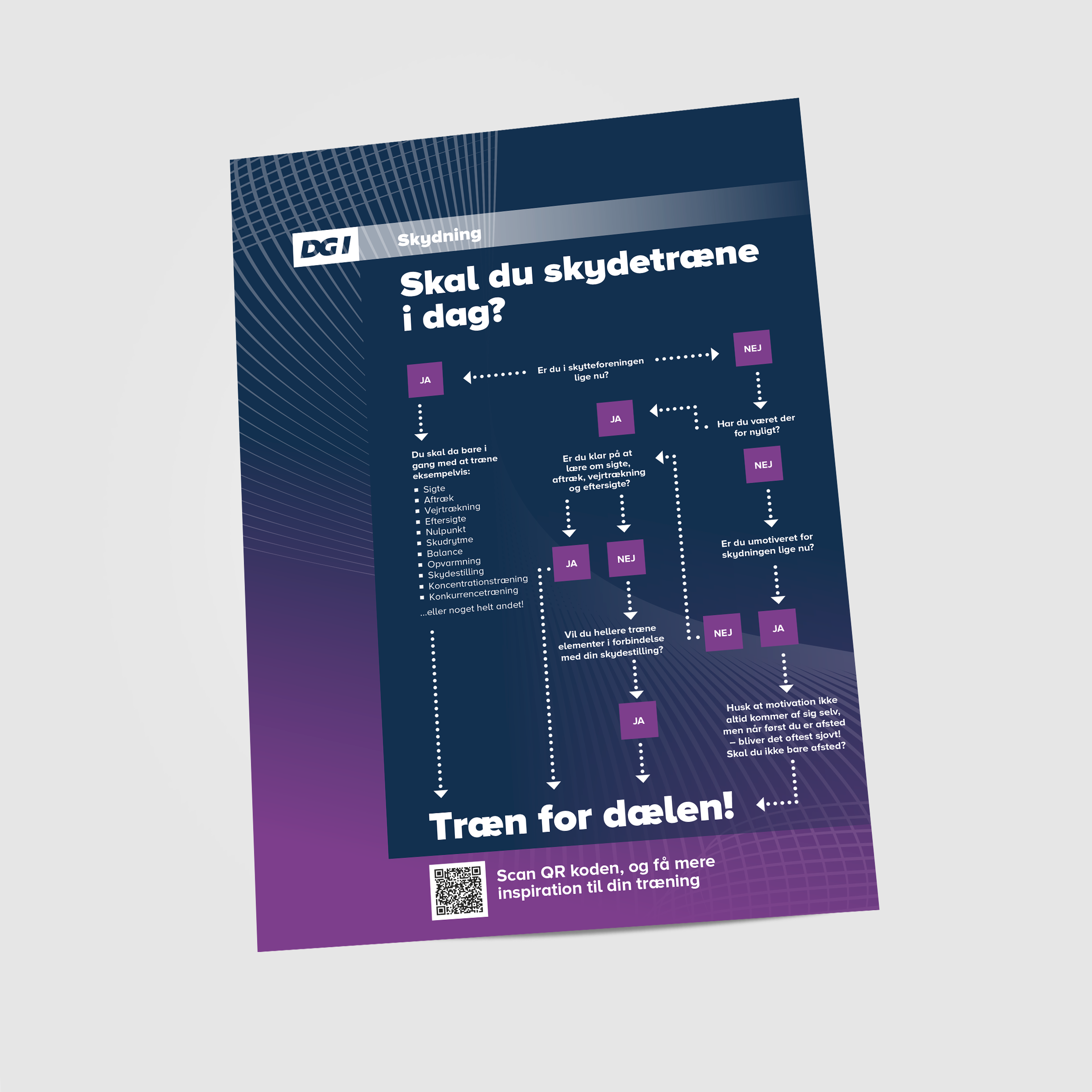 74064 Skal Du Skydetræne I Dag Plakat