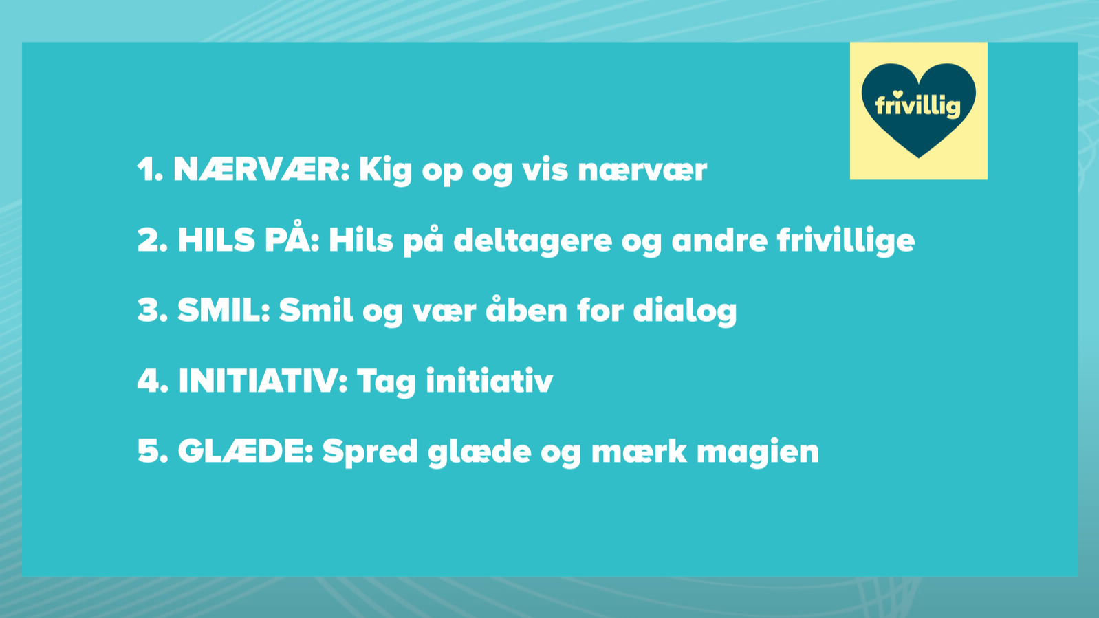 Det Gode Værtskab De Fem Ledetråde Til Hjemmesiden