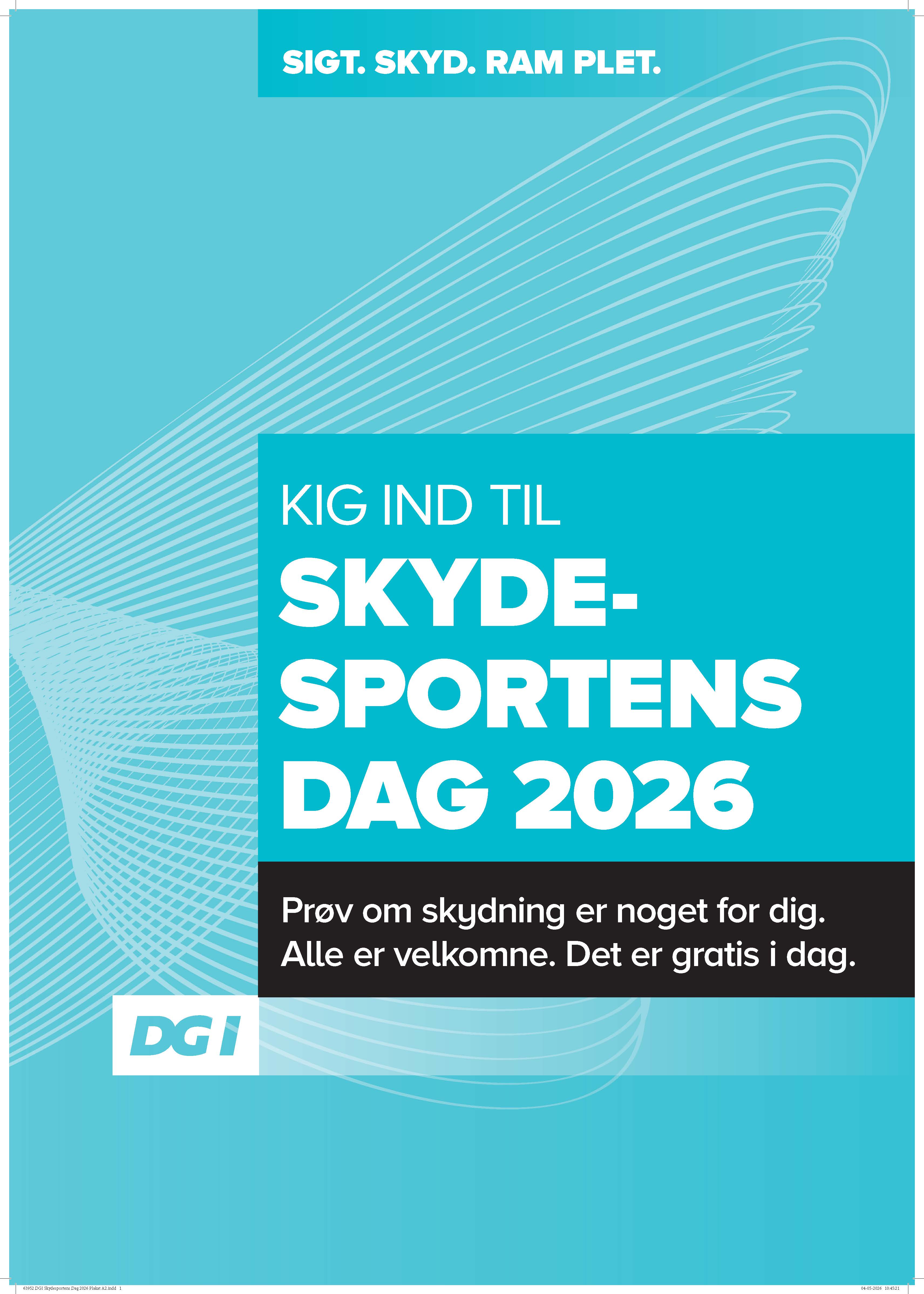 74024 (63952) DGI Skydesportens Dag 2026 Plakat A2 Tryk